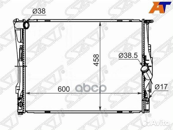 Радиатор BMW 1-Series 04-12 / 3-Series 05-14
