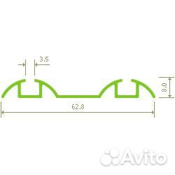 Золото ар нижняя направляющая 5,3 эко