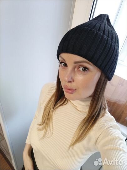 Шапка женская бини черная