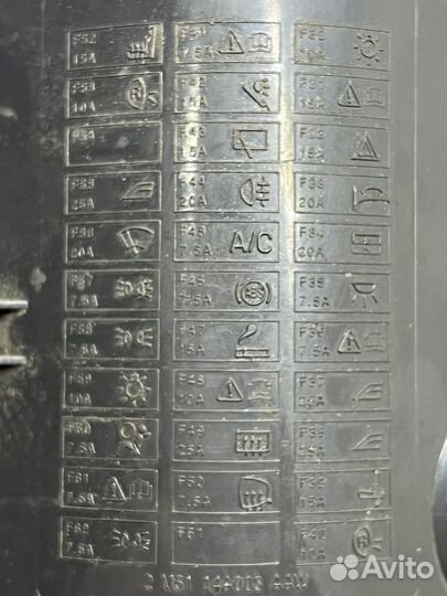 Крышка блока предохранителей Ford Focus 1