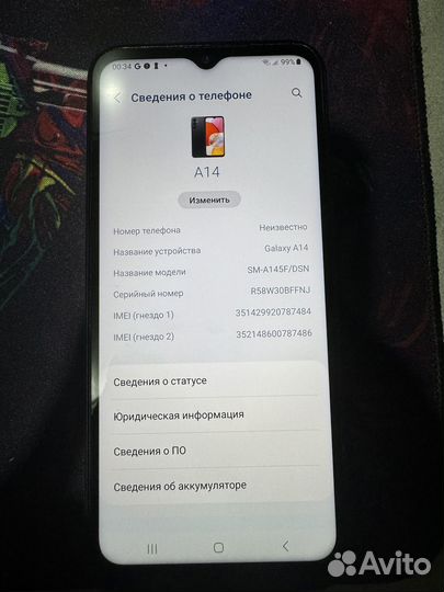 Samsung Galaxy A14, 4/64 ГБ