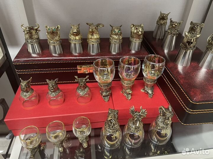 Рюмка бронза хрусталь перевертыши