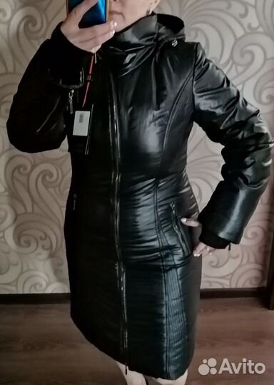 Новый пуховик, зимнее пальто р. 46