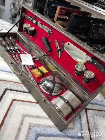 Шашлычный набор для пикника в чемодане