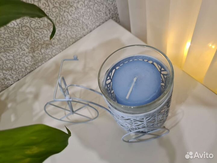 Кашпо ящик велосипед подсвечник