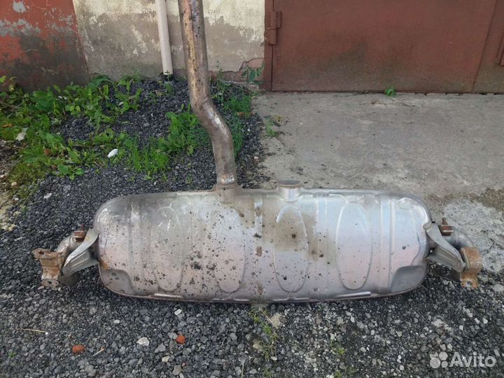 Глушитель с насадками на Touareg 3.0L 2002-2010г.в