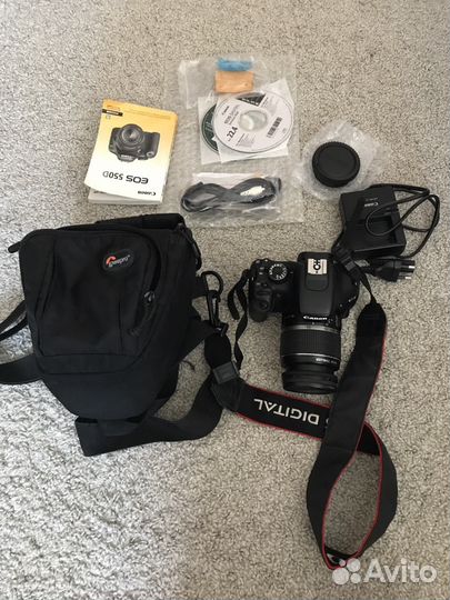 Фотоаппарат Canon 550 D+объектив +аксессуары