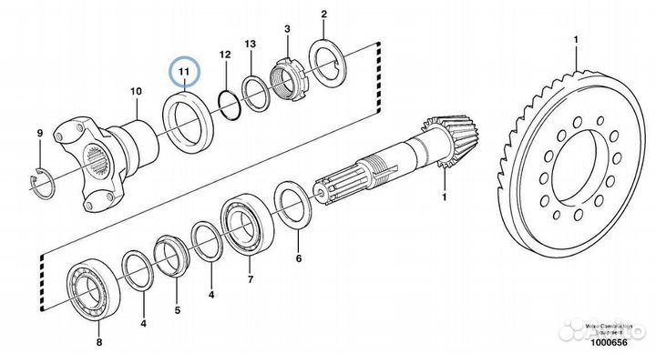 209-4325 Сальник главной пары экскаватор погрузчик