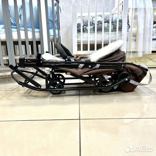 Санки коляска pikate снеговик