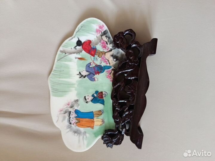 Сувенир старый Китай дерево, камень