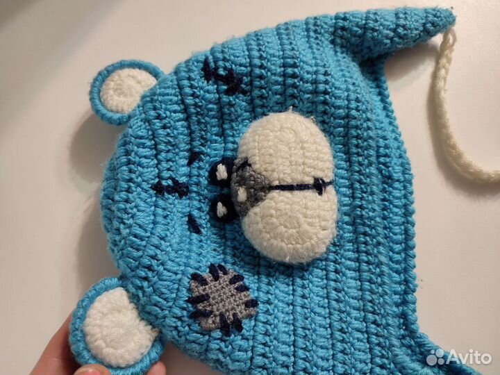 Шапка детская Тедди ручная работа