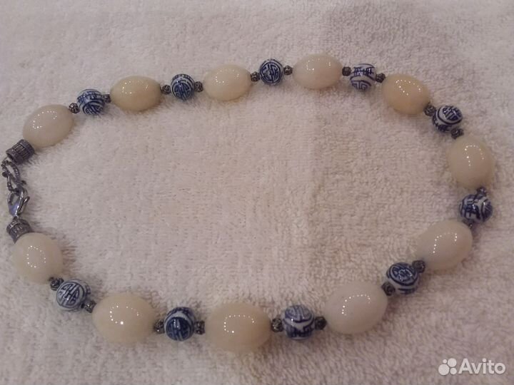 Бусы и серьги комплект