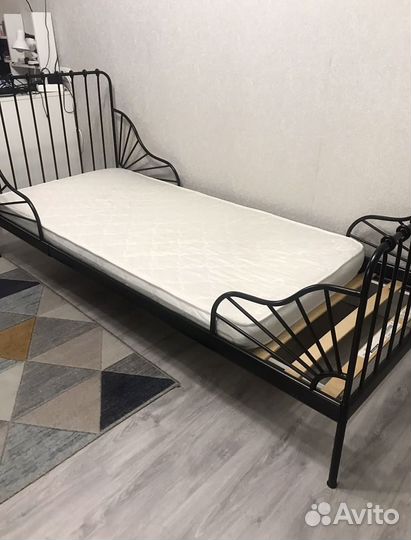 Детская кровать икеа minnen (миннен) матрас