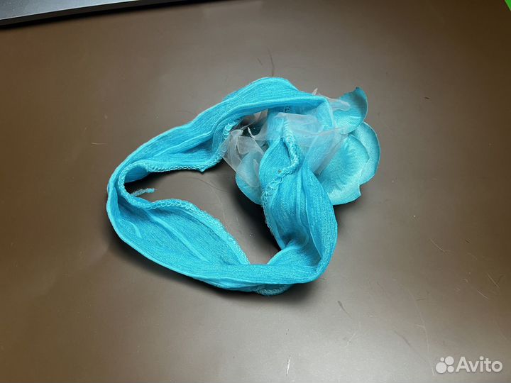 Украшение роза из ткани