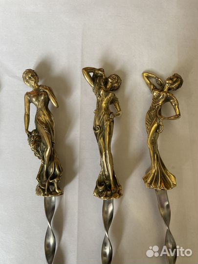 Набор шампуров и чарок «Охотничий» бронза «Вель»