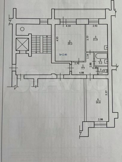 2-к. квартира, 59,8 м², 10/10 эт.