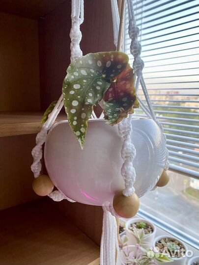 Кашпо подвесное макраме