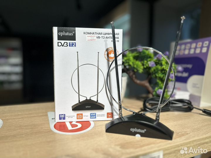 Комнатная цифровая DVB-T2 антенна Eplutus ATN-10