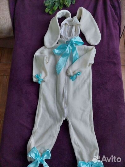 Новогодний костюм зайчика 86-92