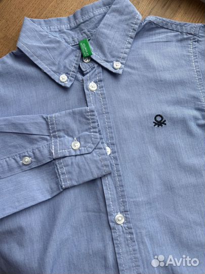 Рубашка детская Benetton оригинал хлопок