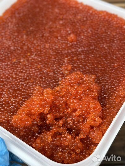 Красная икра кета