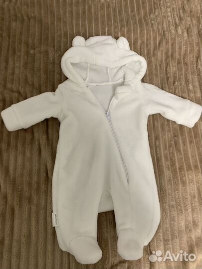 Комбинезоны плюшевые на новорожденного 50-56