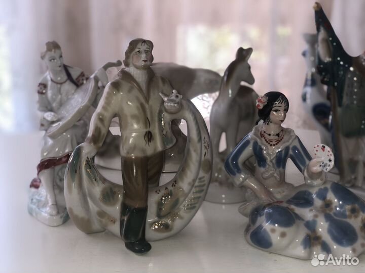 Фарвфоровые статуэтки СССР