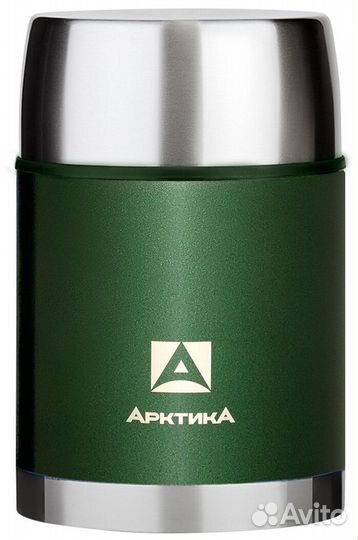 Термос Арктика 306-600А, широк.горло, 0,6л зеленый