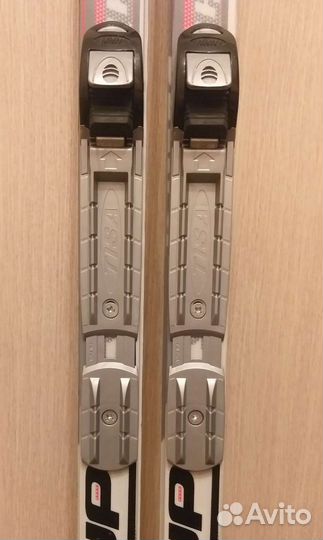 Лыжи беговые (полупластик) с ботинками р.36