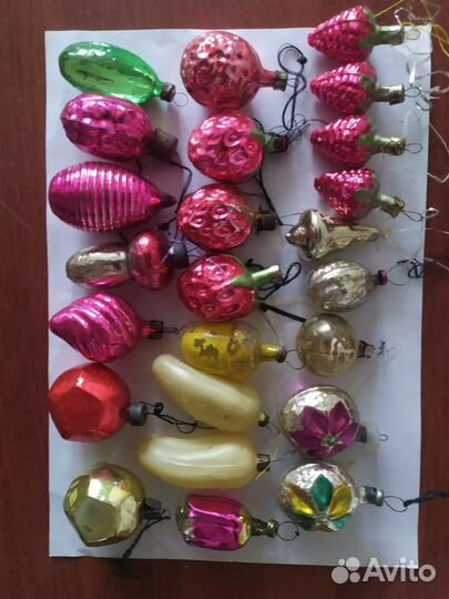 Елочные игрушки СССР