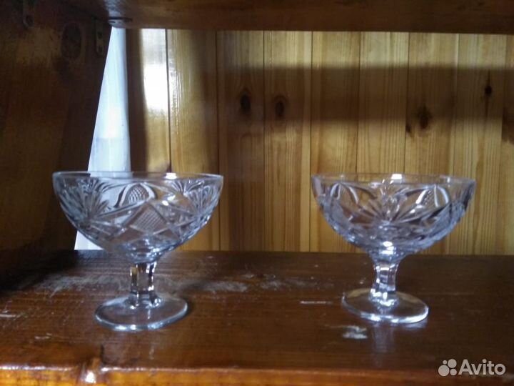 Вазы, бокалы хрусталь СССР
