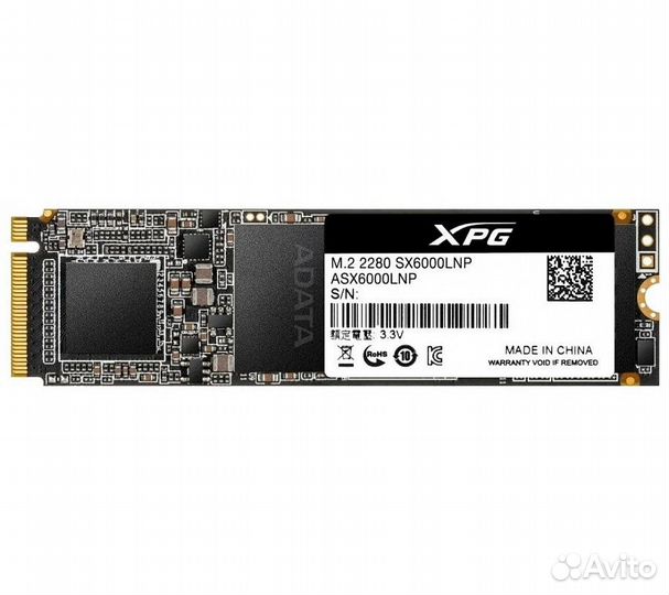 Жесткий диск SSD M.2 A-Data SX6000 Lite256Gb (ASX6