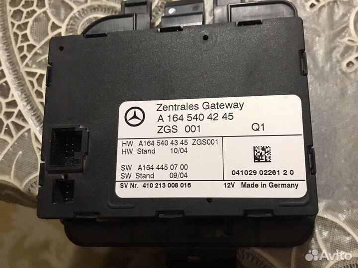 Блок ZGS Мерседес мл гл 164