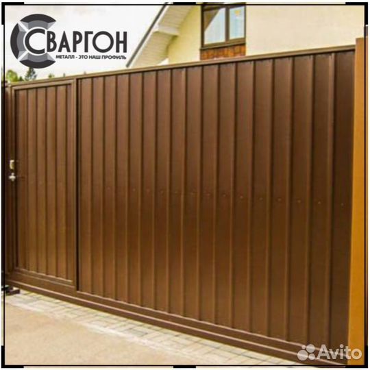 Откатные ворота под ключ