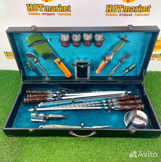 Набор шампуров подарочный