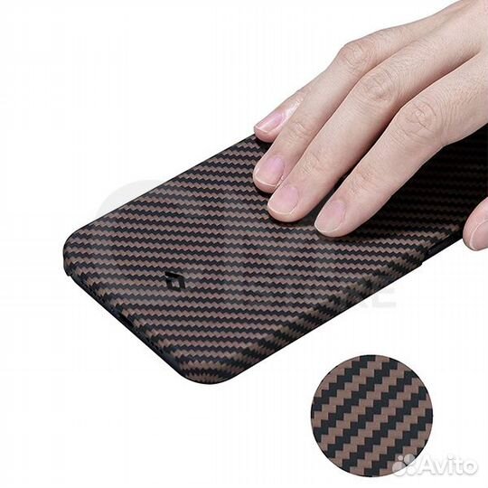 Pitaka MagEZ Case Apple iPhone 12 Mini чёрно-корич