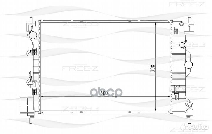 Радиатор системы охлаждения chevrolet Aveo 11