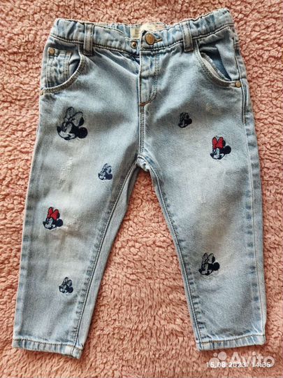 Вещи zara, Disney и др для девочки р 86-92