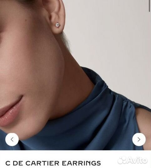 Серьги стиль Cartier 3 пары комплект