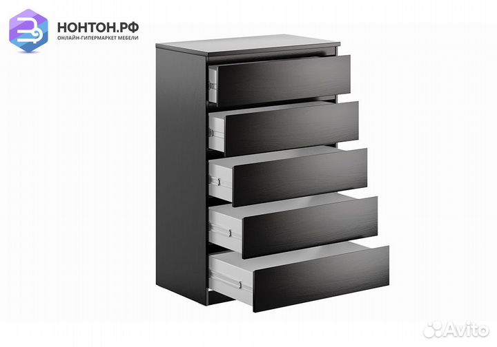 Комод Мальта 5 ящиков дуб венге