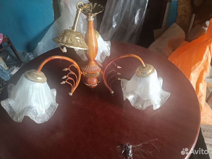 Люстра потолочная бу