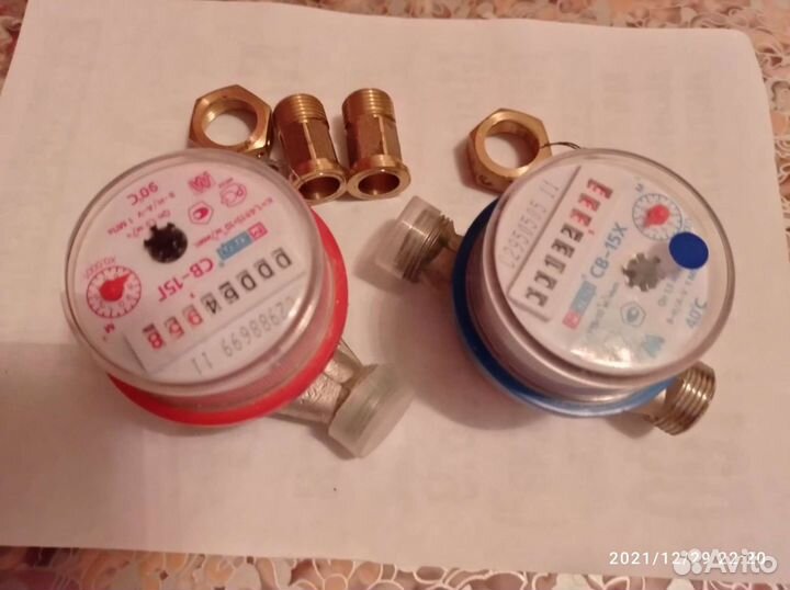 Счётчик воды,горячей,холодной,служили 1раз