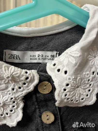 Платье джинсовое zara для девочки