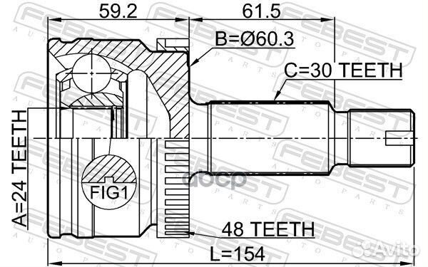 ШРУС наружный Hyundai tucson 15 1210-D7A2WA48