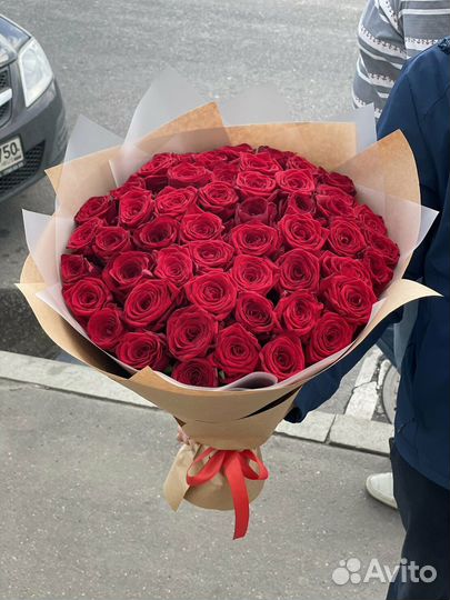 Розы 51 штука 50 см