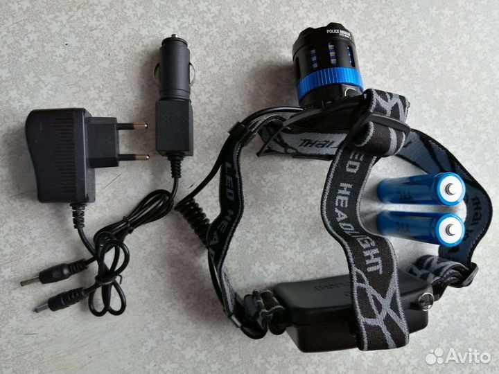 Налобный фонарь двухцветный YYC-8048-2