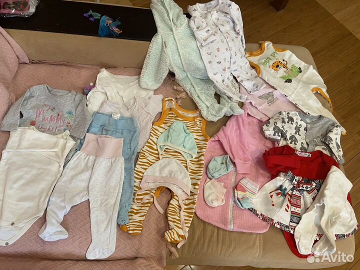 Детские вещи пакетом от 0 до 3