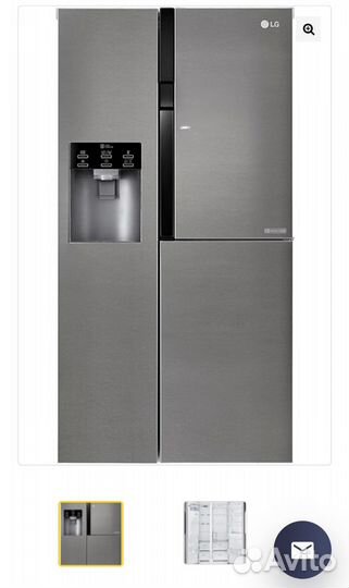 Холодильник side by side LG инверторный