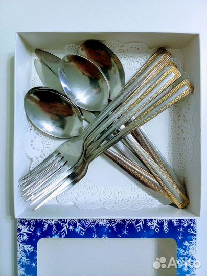 Кухонный набор ложки, вилки, ножи (12 предметов)