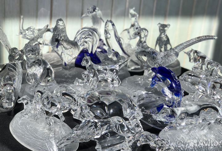 Фигурки животных и птиц хрусталь Cristal d’Arques